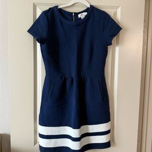 Vineyard Vines Navy and White Mini Dress